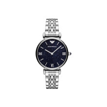 Empoirc Armanni Blue Starry Sky AR11091 Women's Quartz Watch - 32mm Stainless Steel, Scratch-Resistant Glass, 30m Water-Resistant