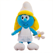 (Embroidery) 40cm Smurfs Grouchy Cuddly Plush Toy Kids Birthday Christmas Gift