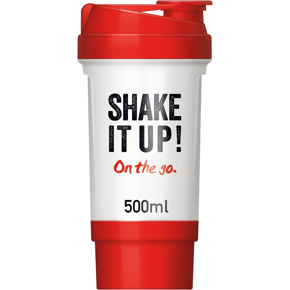 SlimFast Leak Proof Shaker Bottle with Storage Compartment, 500 ml