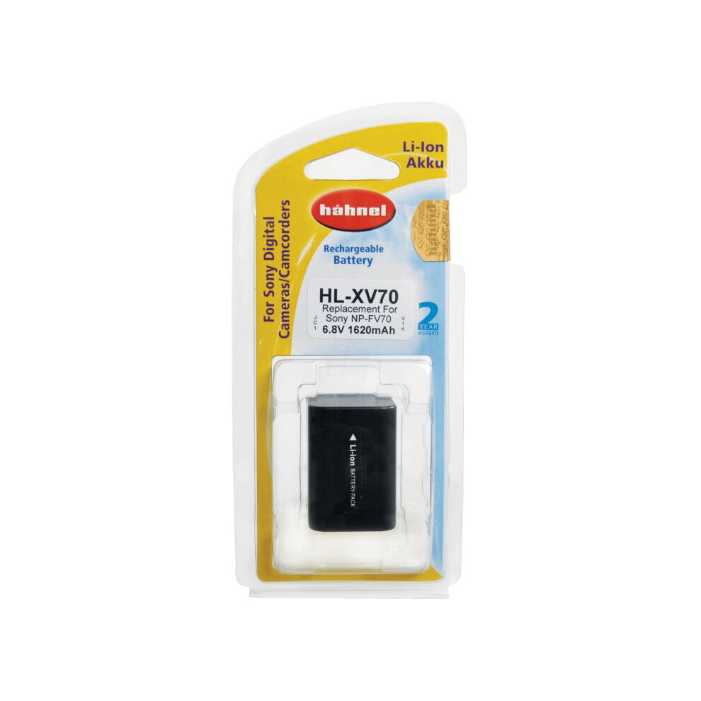 Hahnel Np-Fv70 1620Mah 6.8V Hl-Xv70 Battery For Sony Camcorder Video Camera 5099113301765