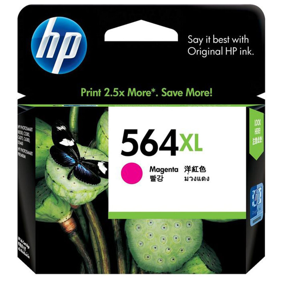 GENUINE Original HP 564XL MAGENTA Ink Cartridge Toner CB324WA