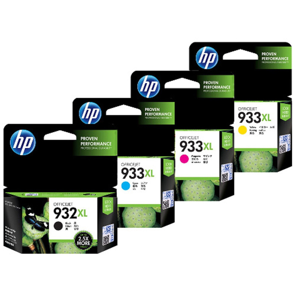 GENUINE Original HP 932XL 933XL 4 Colours Value Pack Ink Cartridge Toner