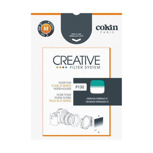 Cokin E1 Graduated Emerald M (P) Creative Camera Filter - Hard 1 2/3-stop P130 2