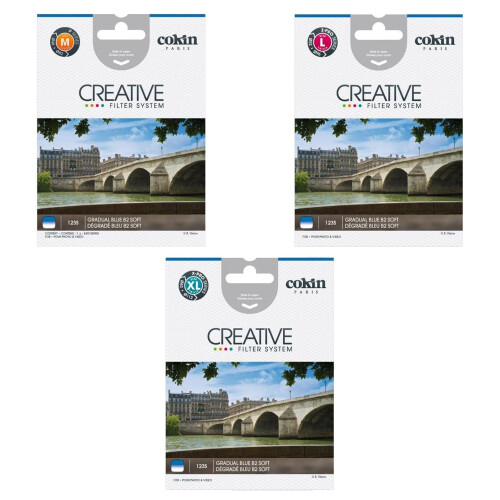 (XL (X-PRO) Series) Cokin B2 Graduated Blue Camera Creative Filter - Soft 1 2/3-Stops 1
