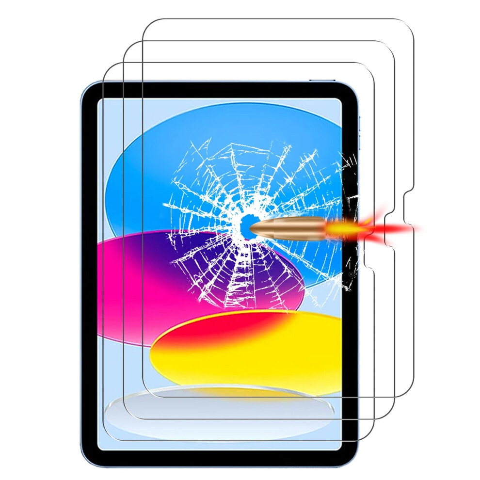 3Pcs Tempered Glass Screen Protector For Apple Ipad 10Th Gen 10.9 Inch 2022 2023 9360159018006