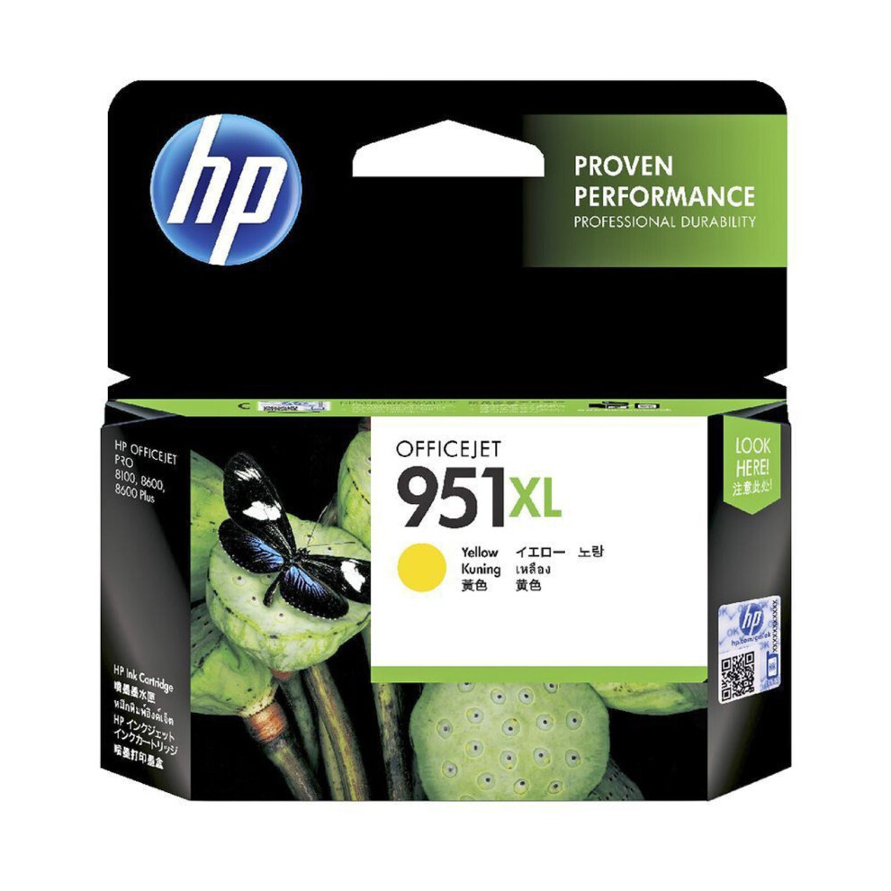 GENUINE Original HP 951XL YELLOW Ink Cartridge OFFICEJET Toner CN048AA