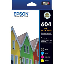 Epson 604 Toner 4 Ink Cartridge Value Pack C13T10G692