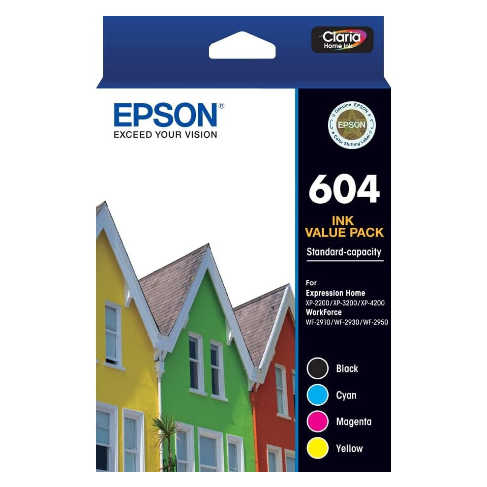 Epson 604 Toner 4 Ink Cartridge Value Pack C13T10G692