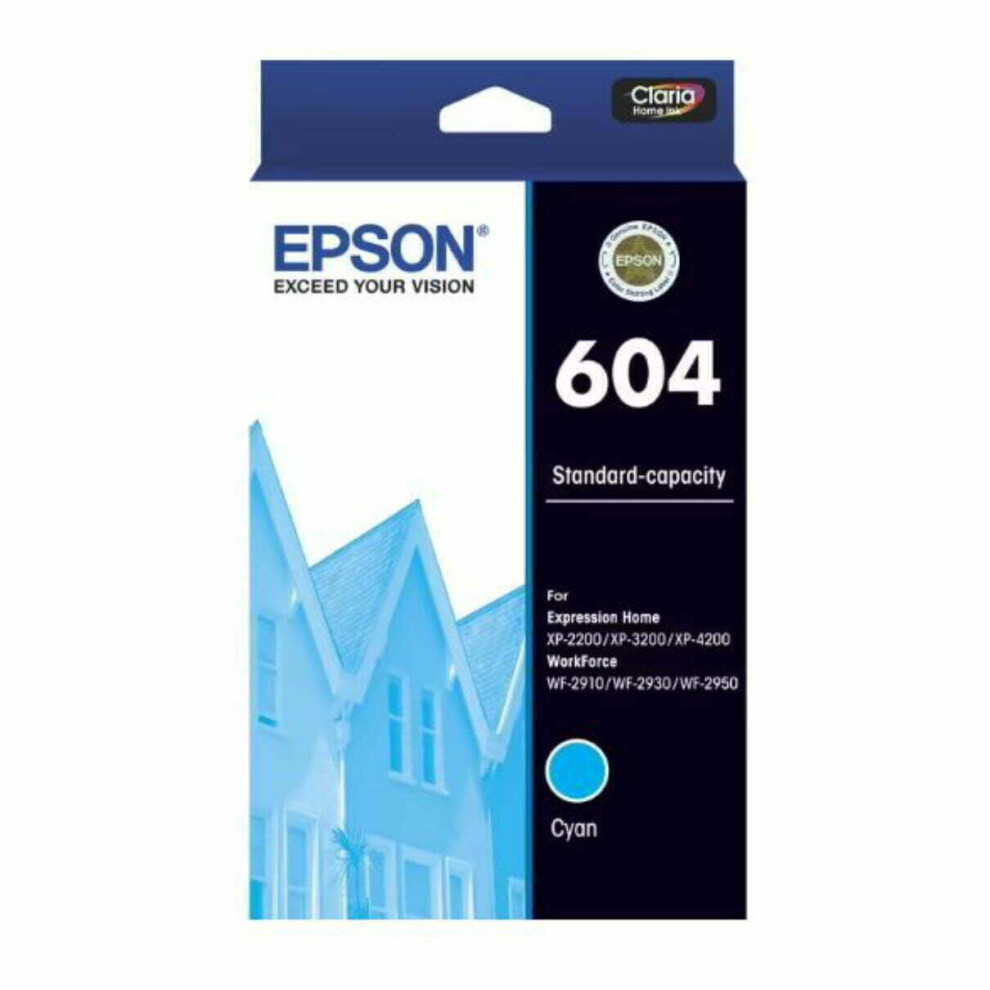 Photos - Printer Part Epson 604 Cyan Ink Cartridge Toner C13T10G292 Blue 