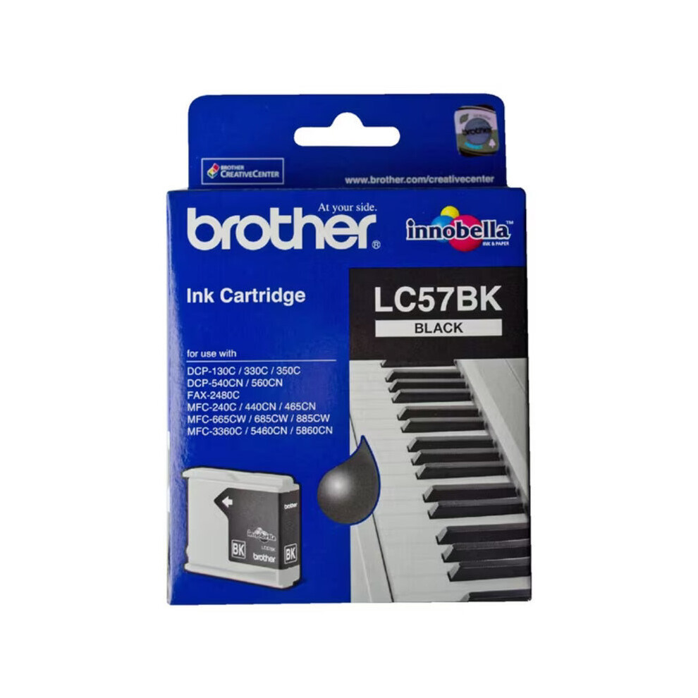 Brother LC57BK Black Ink Cartridge Toner LC-57BK