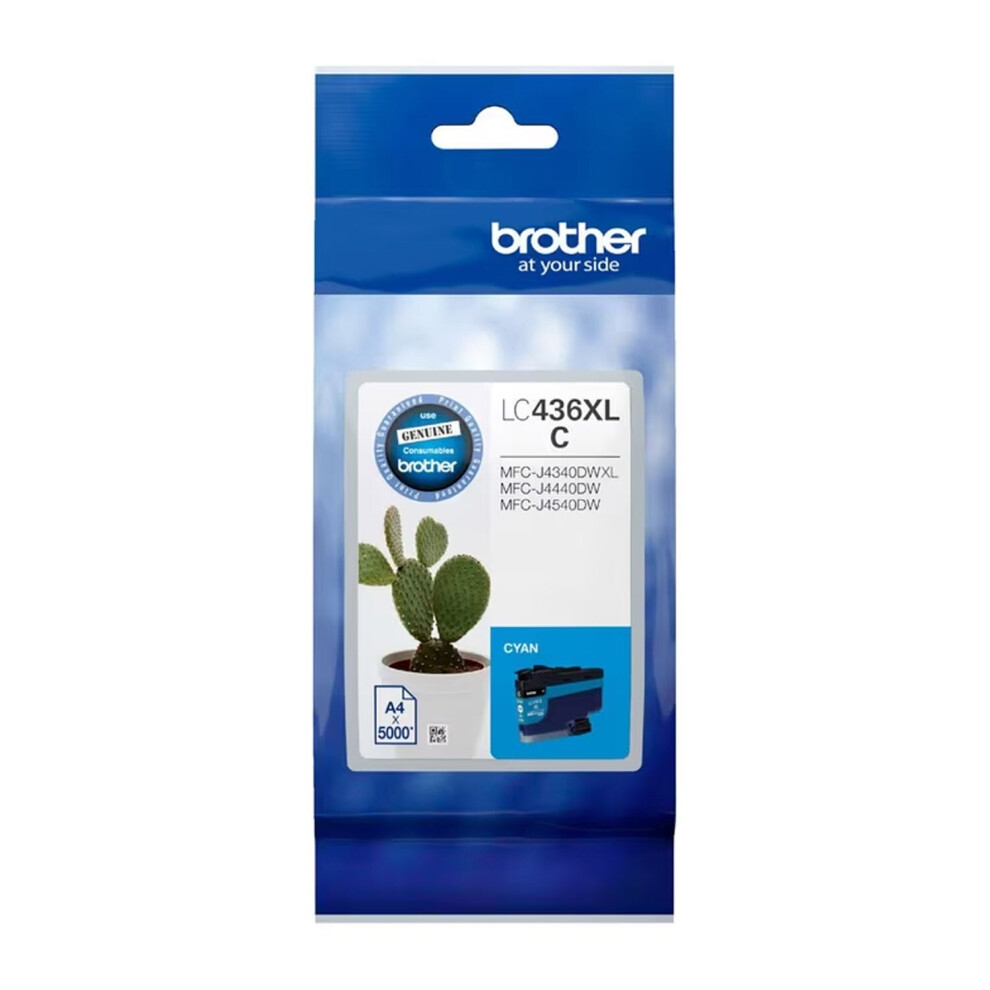 Brother LC436XL Cyan Ink Cartridge High Yield Toner LC-436XLC