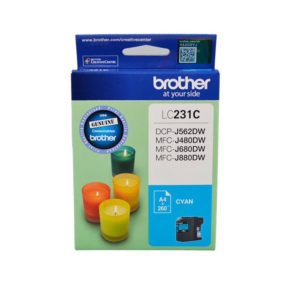 Brother LC231 Cyan Ink Cartridge Toner LC231CS