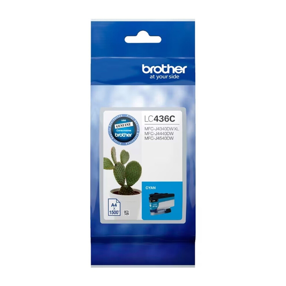 Brother LC436 Cyan Ink Cartridge Toner LC-436C