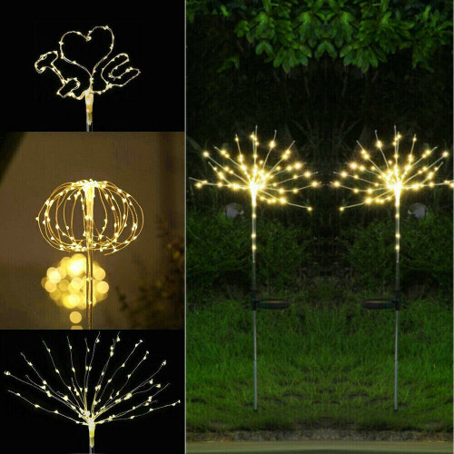 4PCS solar firework lamp 150LED multicolor with remote 1