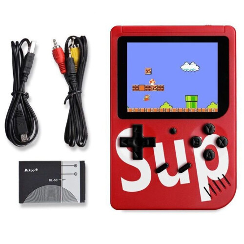(Red, Single) Handheld Game Console Game Player Game Boy Video Portable Mini 400 Games Retro
