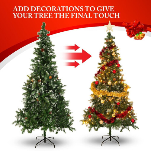 7ft Big And Artificial Christmas Tree Decoration 210cm 1