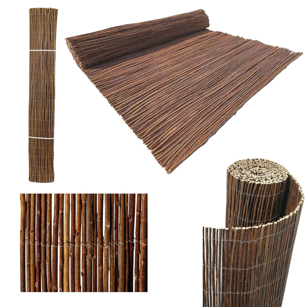 Aamen 3M Willow Fence Screening, Large Natural Garden Decorative Fence 6013427430460