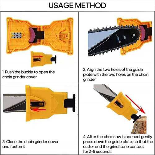 Chainsaw Teeth Sharpener Sharpens Self Bar Mount Chain Grinder Sharpening System 2