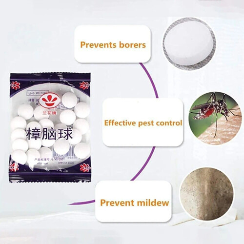 10Pack Insect Balls Moth Protection Natural Moth Balls Wardrobe Mildew 2