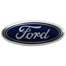 For Ford Badge Oval Blue / chrome 145x 60mm front / rear Emblem