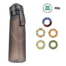 Fitness Sports Air Up Wasserflasche mit Strohhalm und 5 Geschmacksrichtungen Pods Flasche Düse Ring