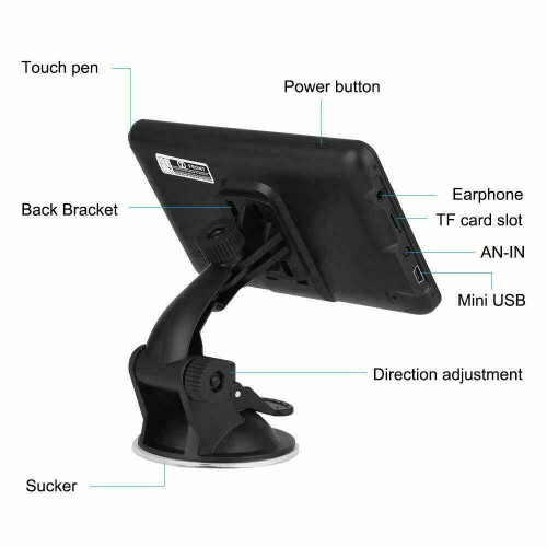 7 inch GPS Sat Lifetime Nav UK EU Map Navigation System 2