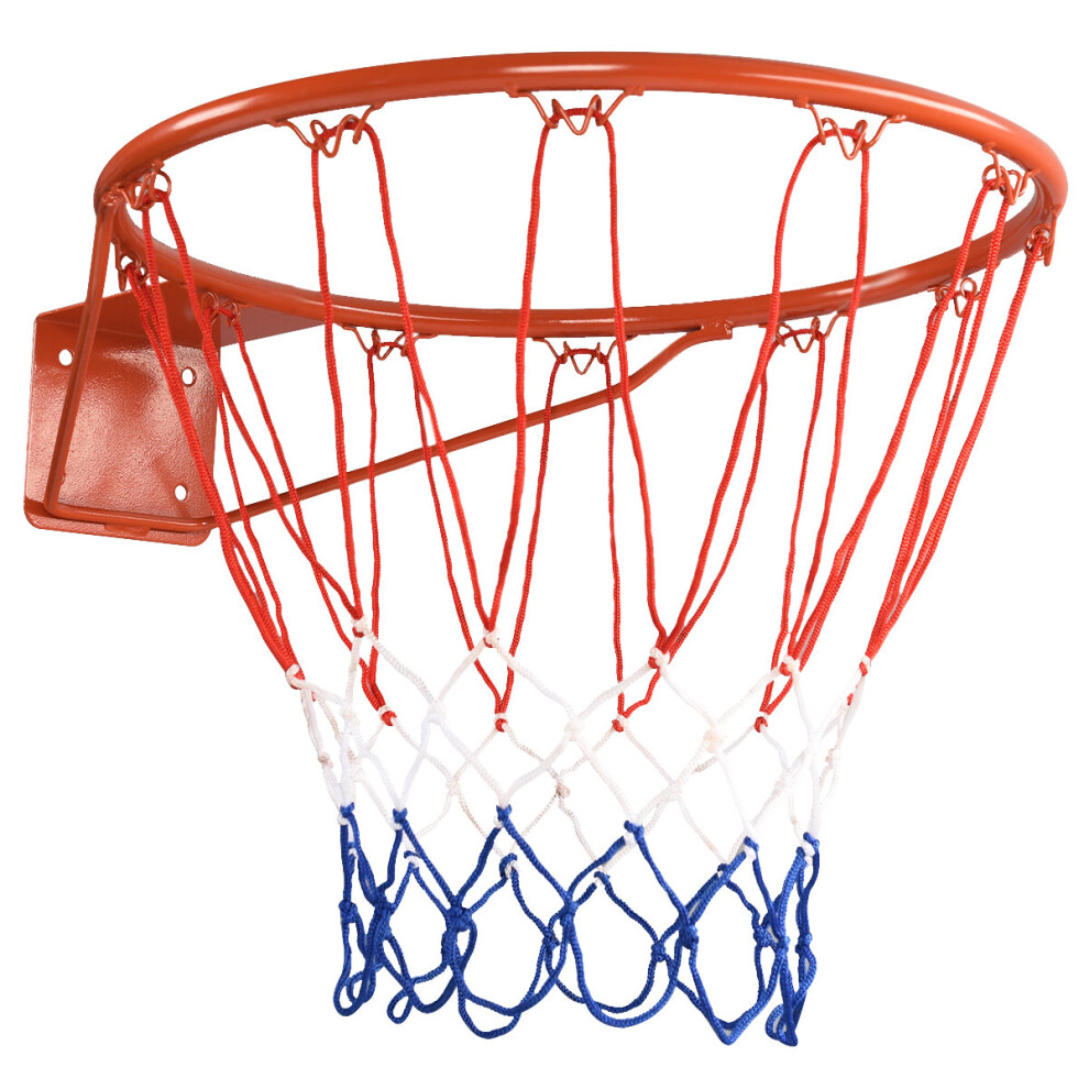 Professional Metal Basketball Basket with Net 46 cm Indoor Outdoor