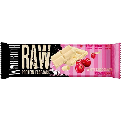 Warrior Warrior Raw Protein Flapjack White Chocolate Cranberry 12X75G 1