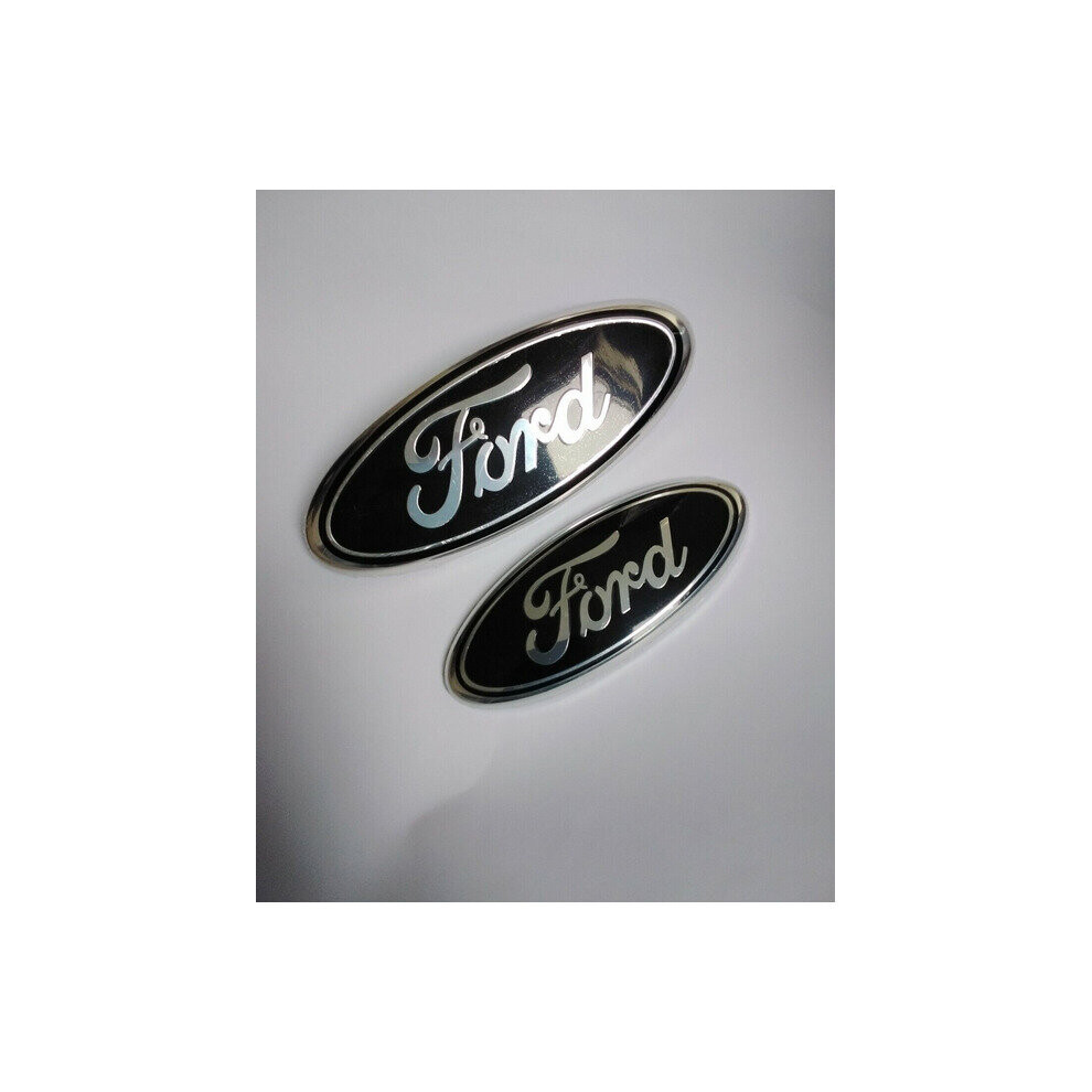 ÂFord Transit Mk6 Mk7 Front /Rear Badge 9"& 7" Black 4754135863783