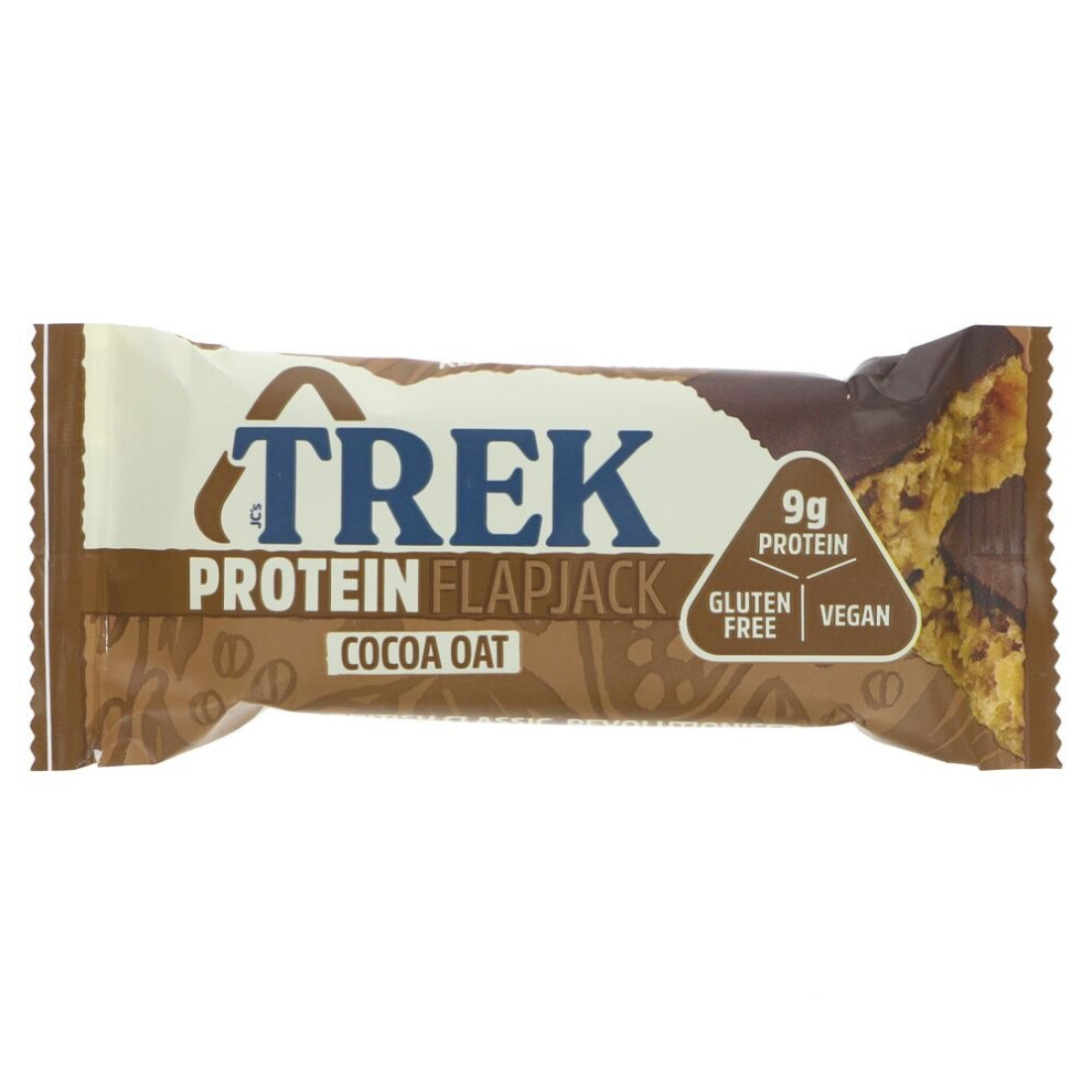 Trek Cocoa and oat protein flapjack - 50g ( pack of 16 )