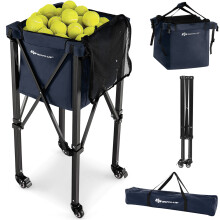 Foldable Aluminum Tennis Ball Cart Lightweight Holds 150 Tennis Balls