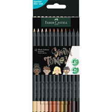 Faber-Castell Colour Pencils Black Edition - Skin Tones x 12
