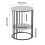 (Black Legs White Top,2 Tier) Marble Coffee Table Modern Round Side End Table 6