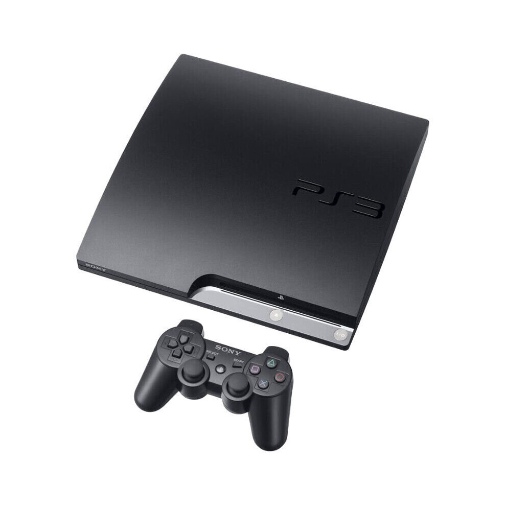 Playstation Sony 3 Ps3 Slim Console & Controller - 320Gb