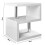 White High Gloss 2 Tier Side Coffee Table With Led Light Home Decor 9