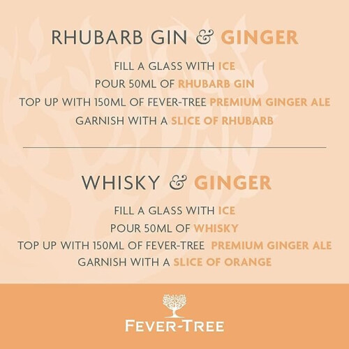 Fever-Tree Refreshingly Light Ginger Ale 150ml (Pack of 24) 1