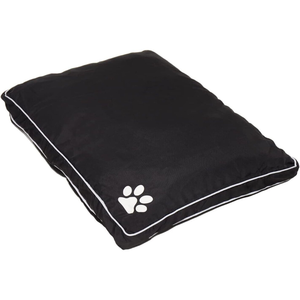 (Black) AmigoZone Luxury Large & Extra Large Luxury Waterproof Dog Bed Cushion Washable Zipped Mattress