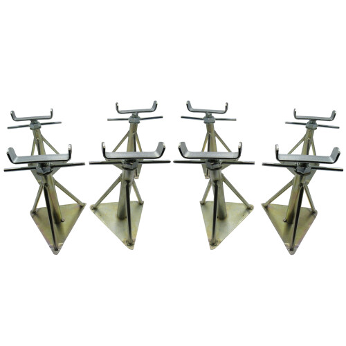 Static Caravan Axle Stands Medium X8 (Extra Wide Support 13" - 18")