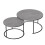 2 Premium Round Nesting Coffee Table Thicken Metal Stacking Side Table 3