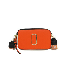 (Orange) Bag Women Clutch Shoulder Wear Detachable Straps Pu Texture Retro Bag Girls Gift