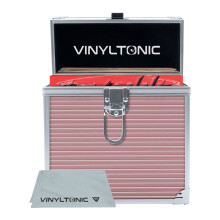 (Rose Gold) Vinyl Tonic 7" Vinyl Record Storage Case With Cloth
