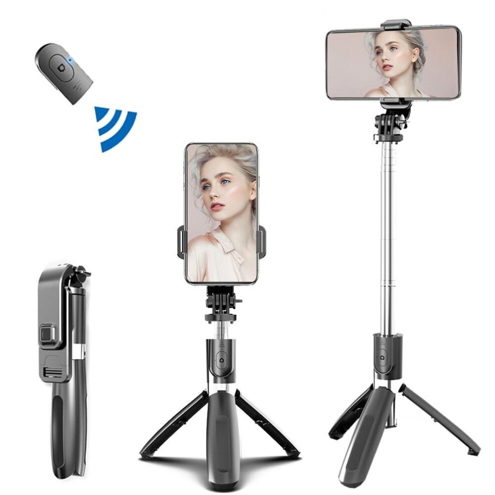 Portable Tripod Selfie Stick For Mobile Phone Photo Taking Live Broadcast Chargable Bluetooth Folding Tripod Stand 4852056953702