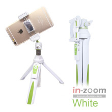 (a-White) Benro MK10 Handheld Desktop 4 in 1 Extendable Selfie Stick Live Holder Bluetooth Remote Control For IPhone GoPro Huiwei MI Phone