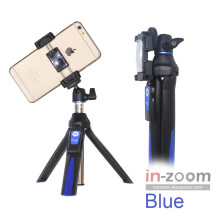 (a-Blue) Benro MK10 Handheld Desktop 4 in 1 Extendable Selfie Stick Live Holder Bluetooth Remote Control For IPhone GoPro Huiwei MI Phone