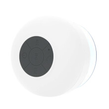 (a-White) Shower Mini BT Waterproof Speaker With Suction Cup Deep And Comfortable Bass Ideal Wireless Speakers For Outdoor Pool Bathroom