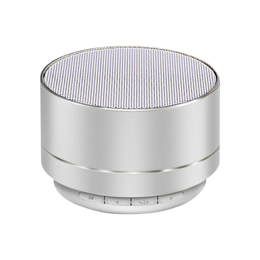 (A- Gray) A10 Wireless Bluetooth Speaker Small Steel Gun Subwoofer Portable Mini Gift Card U Disk Tf Outdoor Silver/Gray 4851195380547