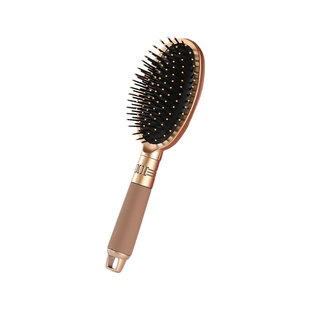 Dechoicelife Golden (A- Ellipse) Hair Paddle Brush For Men Women Blow Drying Straightening Thick Dry Wet Hair