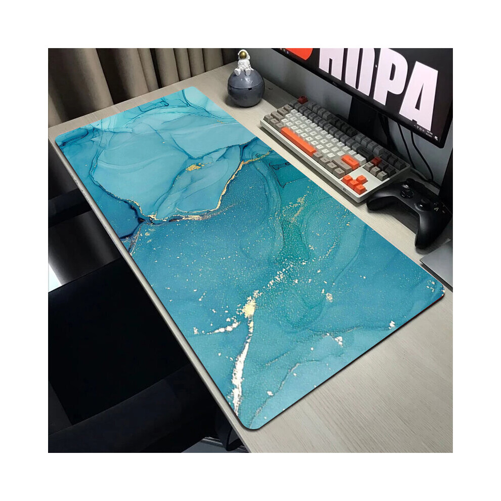 (A-Colorful Marble (16) 300X600x2mm) Marble Mouse Pad Large Rubber Mousepad Keyboard For Computers Carpet Xxl 900X400mm Notebook Locking Edge Overlook 4855358011620