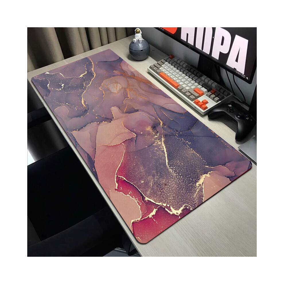 (A-Cn00115 (43) 300X700x2mm) Marble Mouse Pad Large Rubber Mousepad Keyboard For Computers Carpet Xxl 900X400mm Notebook Locking Edge Overlook Mats Fo 4855358011422