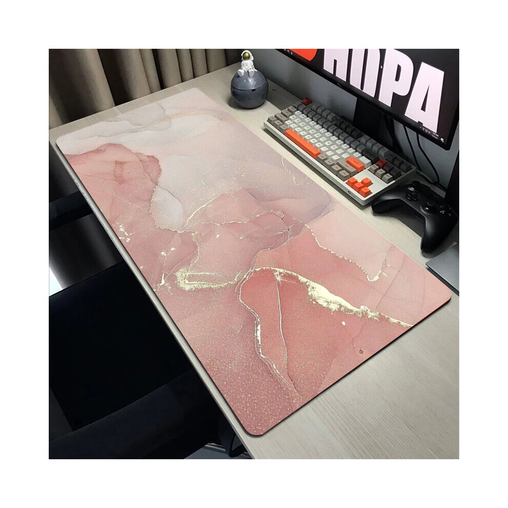 (A-Colorful Marble (13) 300X600x3mm) Marble Mouse Pad Large Rubber Mousepad Keyboard For Computers Carpet Xxl 900X400mm Notebook Locking Edge Overlook 4855358011521